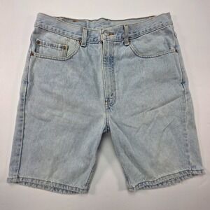 Vintage y2k Levi's 505 Denim Jean Shorts Men Size 34 Light Wash Cotton Jorts‎